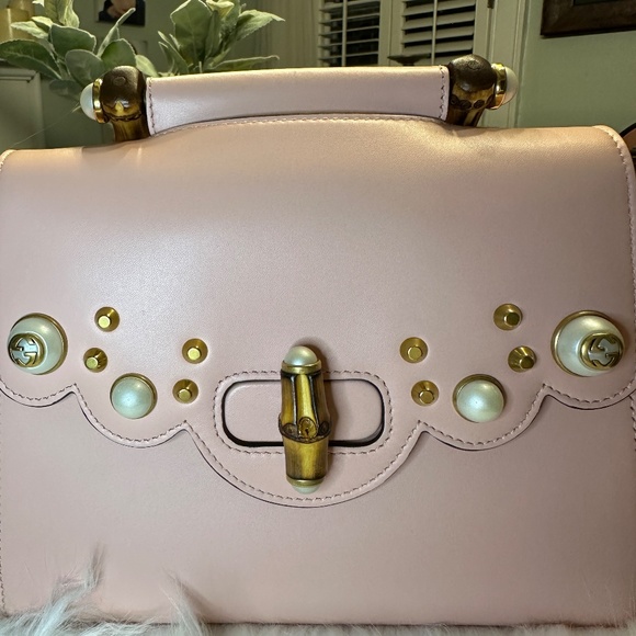 STUNNING RARE LIMITED EDITION JAPAN EXCLUSIVE Gucci Bamboo 3 Way Bag - Picture 8 of 17